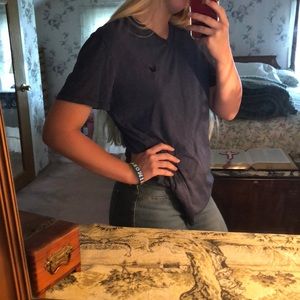 american eagle blue shirt